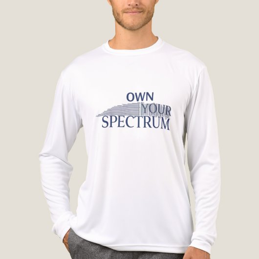 Own Your Spectrum – Autism Awareness Month Blue  トライブレンドＴシャツ (正面)