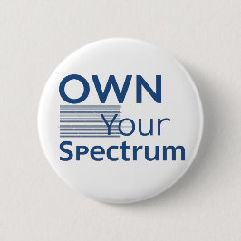 Own Your Spectrum – Autism Awareness Month Blue  缶バッジ