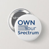 Own Your Spectrum – Autism Awareness Month Blue  缶バッジ (正面&裏面)