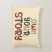 Own Your Story – Inspirational Typography Design アクセントクッション (裏面(縦))