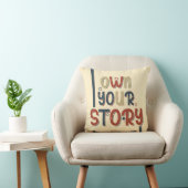 Own Your Story – Inspirational Typography Design クッション (椅子)