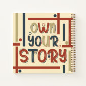 Own Your Story – Inspirational Typography Design ノートブック (裏面)