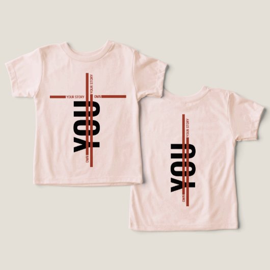 Own Your Story Shirt – Bold Motivational Quote (デザイン正面&裏面)