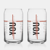 Own Your Story Shirt – Bold Motivational Quote ガラス缶 (左)