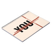 Own Your Story Shirt – Bold Motivational Quote ノートブック (左側)