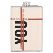 Own Your Story Shirt – Bold Motivational Quote フラスク (裏面)