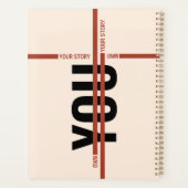 Own Your Story Shirt – Bold Motivational Quote プランナー手帳 (裏面)