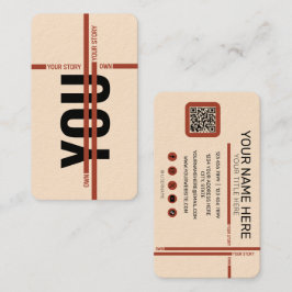 Own Your Story Shirt – Bold Motivational Quote 名刺