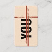 Own Your Story Shirt – Bold Motivational Quote 名刺 (正面)