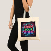 Own Your Vibe – ネオントートバッグ トートバッグ (正面(商品))