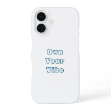 Own Your Vibe - iPhone 16スタイリッシュバックケース