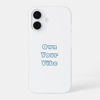 Own Your Vibe - iPhone 16スタイリッシュバックケース 16ケース