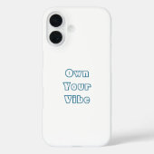 Own Your Vibe - iPhone 16スタイリッシュバックケース Case-Mate iPhoneケース (裏面)