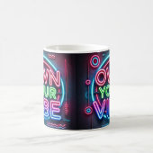 Own Your Vibe - Neon Coffee Mug コーヒーマグカップ (中央)