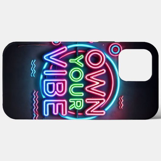 Own Your Vibe - Neon iPhoneケース Case-Mate iPhoneケース (裏面 (横))