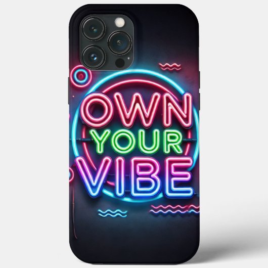 Own Your Vibe - Neon iPhoneケース Case-Mate iPhoneケース (裏面)