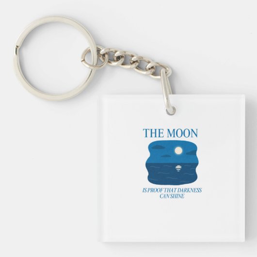 Own Your Weird - Bold Grunge Typography キーホルダー (正面)