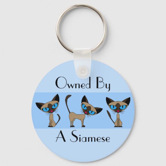 Owned By A Siamese Keychain キーホルダー (正面)