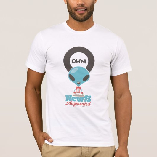 Owni "News Augmented" 2" Tシャツ (正面)