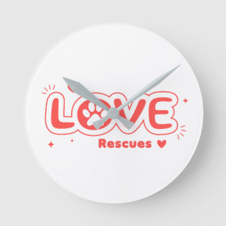 OWRAssist Love Rescues ラウンド壁時計