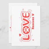 OWRAssit Love Rescues サンキューカード (正面/裏面)