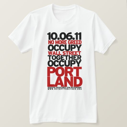 OWSポートランドのスタイル Tシャツ (デザイン正面)