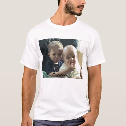 Owwww! チャーリーは私をかみました tシャツ (正面)