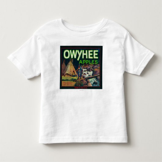 Owyhee Appleの木枠LabelNampa、ID トドラーTシャツ (正面)