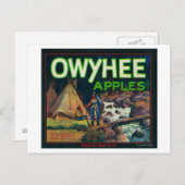 Owyhee Apple Crate LabelNampa、ID ポストカード (正面/裏面)