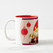 OXキッドランタン中国のさくらんぼ開花1M ツートーンマグカップ (左)