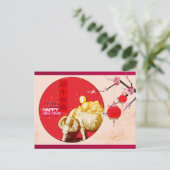 OXチャイルドランタン中国のが新年HP2bを咲かせる シーズンポストカード (スタンド正面)