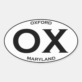 OX – オックスフォードメリーランド 楕円形シール