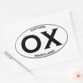 OX – オックスフォードメリーランド 楕円形シール (封筒)
