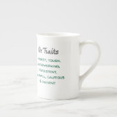 Ox -中国の〔占星術の〕十二宮図 ボーンチャイナマグカップ (右)