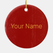 Ox Chinese Zodiac Horoscope Constellation Sign セラミックオーナメント (裏面)