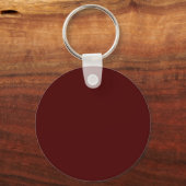 Oxblood Red 4A0000カラー、名前の追加オプション キーホルダー (正面)
