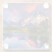 Oxbowのくねりの日の出 ガラスコースター (裏面)