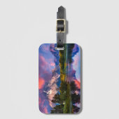 Oxbowのくねりの日の出 ラゲッジタグ (正面縦)