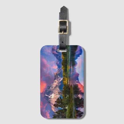 Oxbowのくねりの日の出 ラゲッジタグ (正面縦)