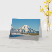 Oxbowベンドグリーティングカード カード (黄色い花)