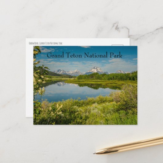 Oxbow Bend Grand Teton National Park ポストカード (正面/裏面インサイチュ)