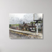 Oxenhope Railway Station キャンバスプリント (正面)