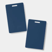 Oxford Blue Vertical Event Badge – Customizable バッジ (正面＆裏面)