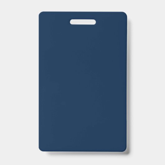 Oxford Blue Vertical Event Badge – Customizable バッジ (正面)