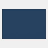 Oxford Blue Wrapping Paper – Set of 3 Sheets ラッピングペーパーシート (正面2)