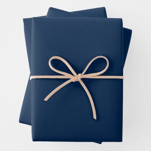 Oxford Blue Wrapping Paper – Set of 3 Sheets ラッピングペーパーシート (インサイチュ)