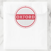 Oxford City Pride Emblem – English Identity ラウンドシール (バッグ)