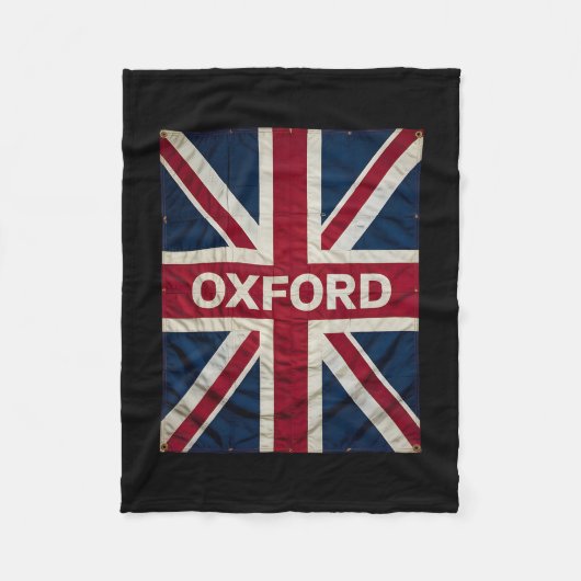 Oxford England Britain Uk History Vacation Souveni フリースブランケット (正面)