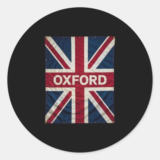 Oxford England Britain Uk History Vacation Souveni ラウンドシール (正面)