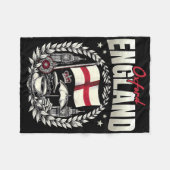 Oxford England Flag Souvenir Oxford Vacation  フリースブランケット (正面(横))